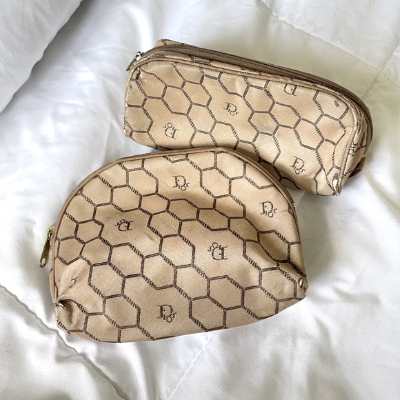 Dior Mini Make up Pouches Vintage 80s - Picture 1 of 4